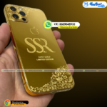 iPhone 15 Pro Max Golden Mobile Panel With Name