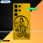 Lord Murugan With Peacock Golden Mobile Case