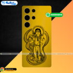 Murugan With Peacock Golden Mobile Cover