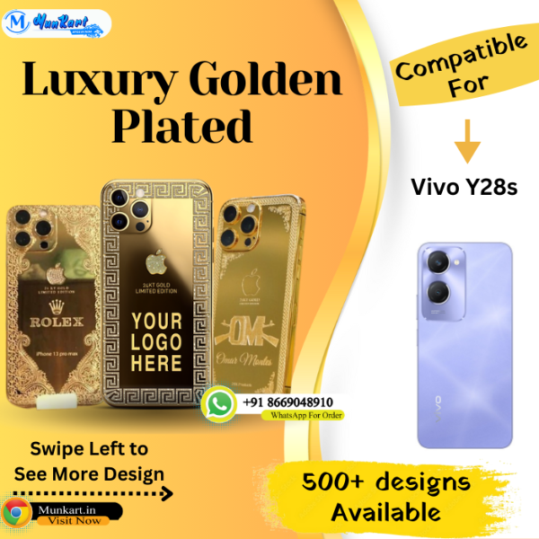 Vivo Y28s Golden Mobile Panel Cover