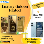 Oppo A3X Golden Mobile Panel Cover