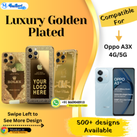 Oppo A3X Golden Mobile Panel Cover