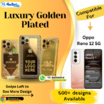 Oppo Reno 12 5G Golden Mobile Panel Cover