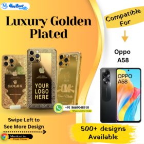 Oppo A58 Golden Mobile Panel Cover