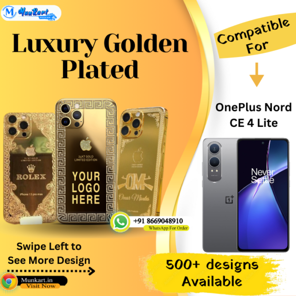 OnePlus Nord CE 4 Lite Golden Mobile Panel Cover