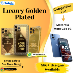 Motorola Moto G34 5G Golden Mobile Panel Cover