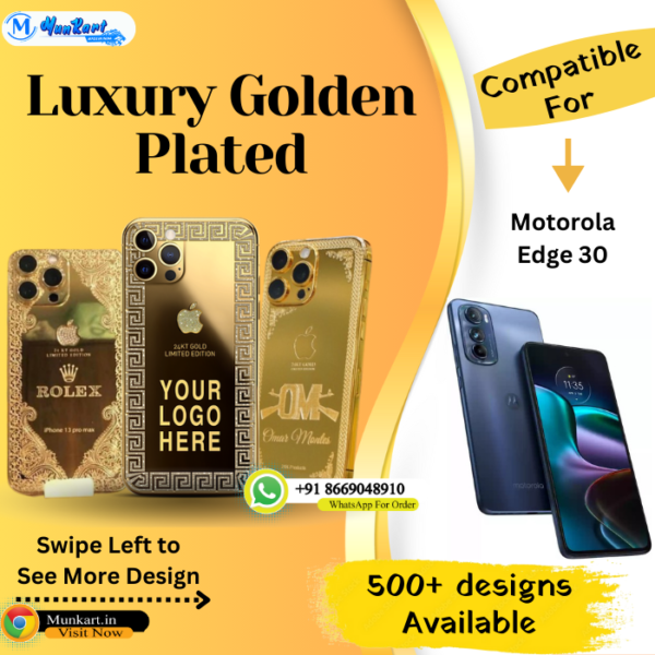 Motorola Edge 30 Golden Mobile Panel Cover