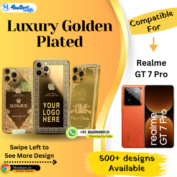 Realme GT 7 Pro Golden Mobile Panel Cover