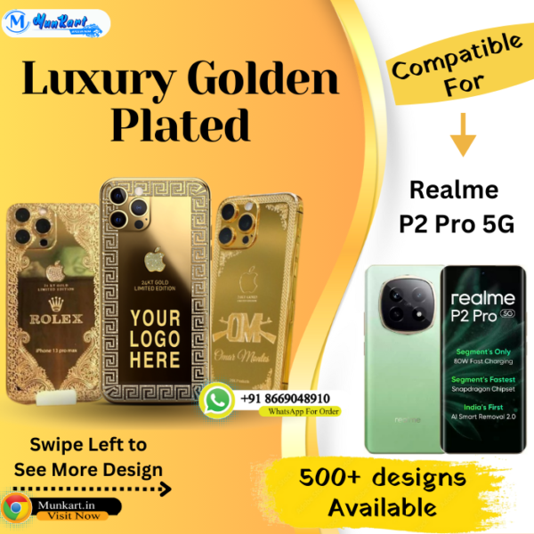 Realme P2 Pro 5G Golden Mobile Panel Cover