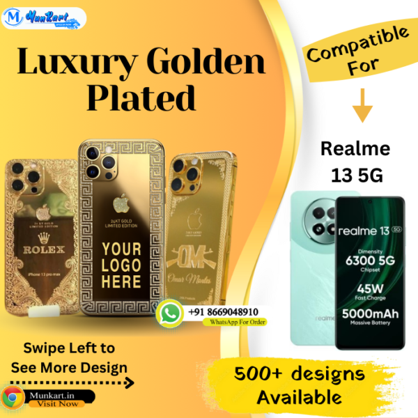 Realme 13 5G Golden Mobile Panel Cover