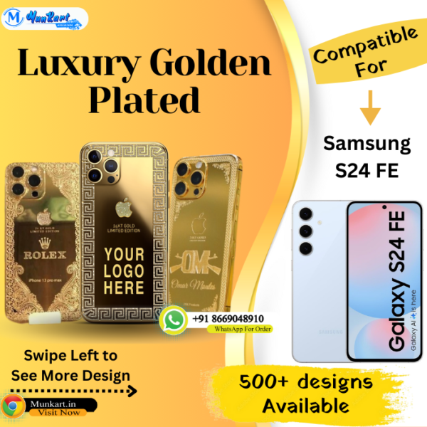 Samsung S24 FE Golden Mobile Panel Cover