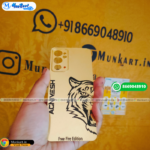 Tiger Face Golden Mobile Cover For OnePlus 9RT 5G