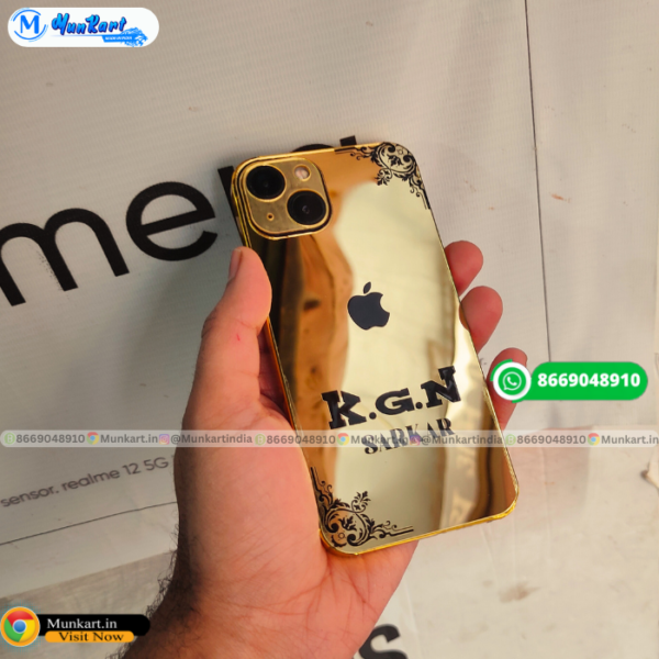 KGN Sarkar Golden Mobile Back Panel For iPhone 13