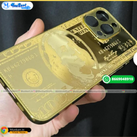 Hundred Dollar Note Theme Golden Mobile Back Panel