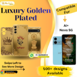 Ai Nova 5G Premium Golden Mobile Back Panel