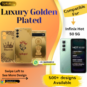 Infinix Hot 50 5G Premium Golden Mobile Back Panel