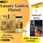 Infinix GT 10 Pro Stylish Golden Back Cover Plate