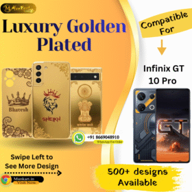 Infinix GT 10 Pro Stylish Golden Back Cover Plate