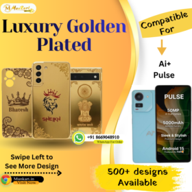 Ai Pulse Luxury Golden Back Glass Cover