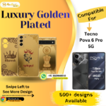 Tecno Pova 6 Pro 5G Luxury Golden Back Cover