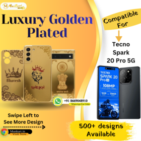 Tecno Spark 20 Pro 5G Stylish Golden Back Glass