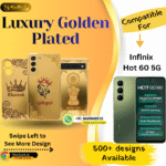 Infinix Hot 60 5G Premium Golden Mobile Back Panel