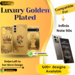 Infinix Note 50s Stylish Golden Back Plate