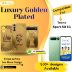 Tecno Spark 50 5G Designer Golden Mobile Panel