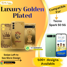 Tecno Spark 50 5G Designer Golden Mobile Panel
