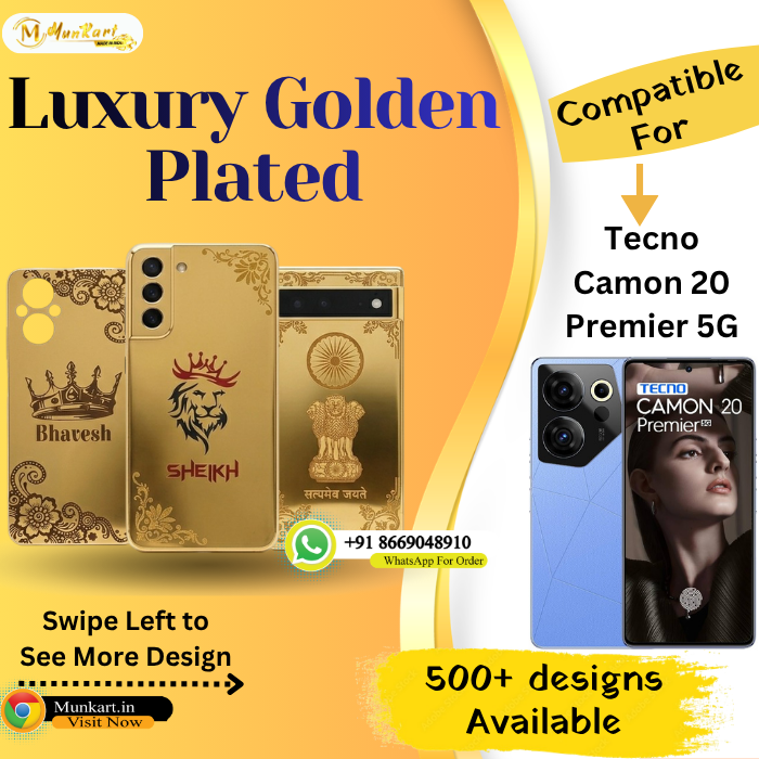 Tecno Camon 20 Premier 5G Luxury Golden Cover