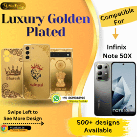 Infinix Note 50X Premium Golden Back Cover Design