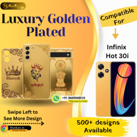 Infinix Hot 30i Luxury Golden Mobile Back Panel