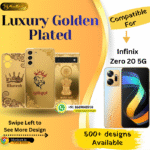 Infinix Zero 20 5G Stylish Golden Back Panel Design