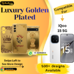 iQOO 15 5G Stylish Golden Back Plate