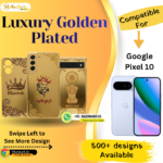 Google Pixel 10 Elegant Golden Mobile Panel