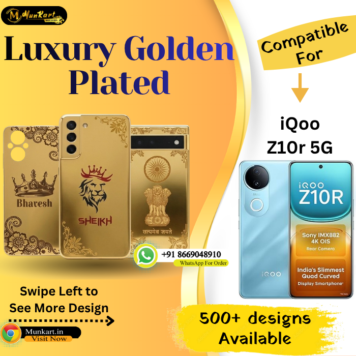 iQOO Z10r 5G Premium Golden Panel Design