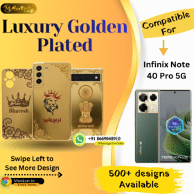 Infinix Note 40 Pro 5G Stylish Golden Back Panel Design
