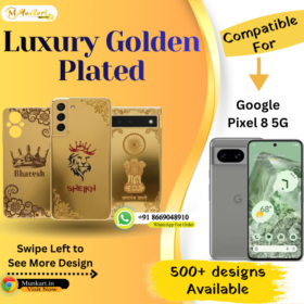 Google Pixel 8 5G Stylish Golden Back Cover