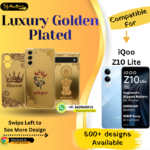 iQOO Z10 Lite Classic Golden Back Cover