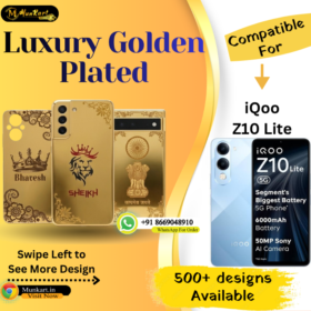 iQOO Z10 Lite Classic Golden Back Cover
