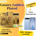 Tecno Pova Slim 5G Stylish Golden Back Plate
