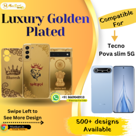 Tecno Pova Slim 5G Stylish Golden Back Plate