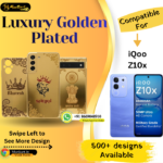 iQOO Z10x Stylish Golden Panel