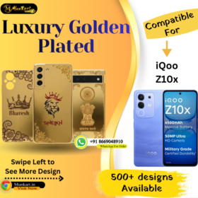 iQOO Z10x Stylish Golden Panel