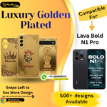 Lava Bold N1 Pro Stylish Golden Panel