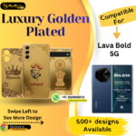 Lava Bold 5G Premium Golden Back Plate