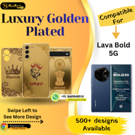 Lava Bold 5G Premium Golden Back Plate