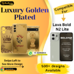 Lava Bold N2 Lite Premium Golden Back Panel