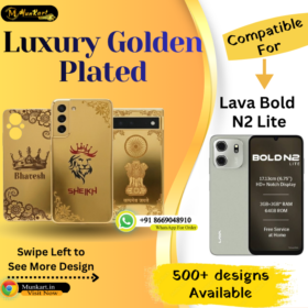Lava Bold N2 Lite Premium Golden Back Panel