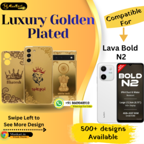 Lava Bold N2 Stylish Golden Mobile Panel